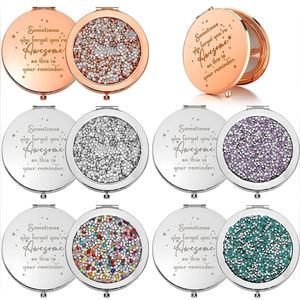 NEW Inspirational Sparkly Compact Mirror